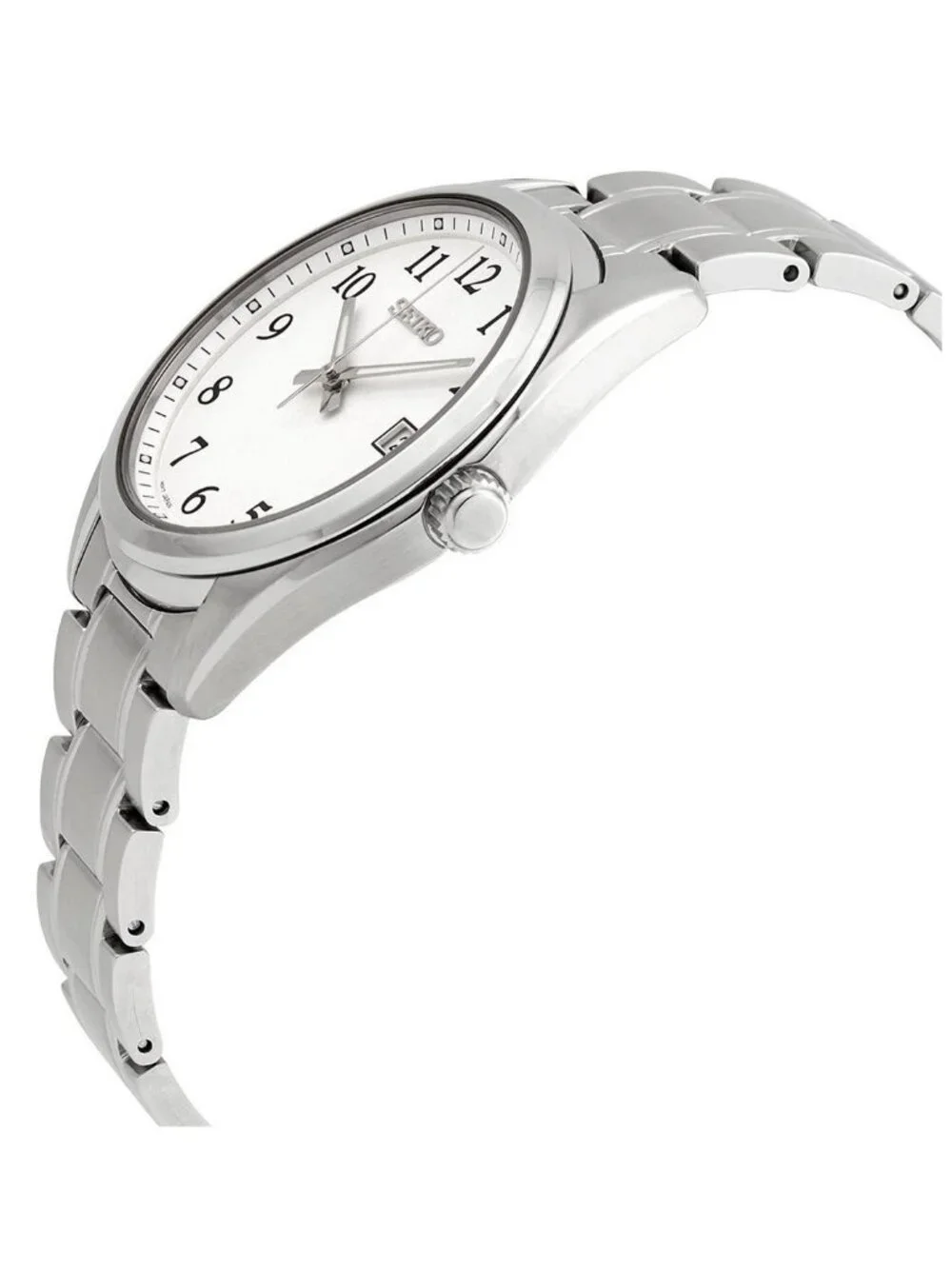 NWT Seiko Core Quartz White Dial Men's Watch